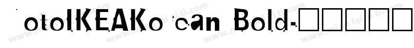 NotoIKEAKorean Bold字体转换